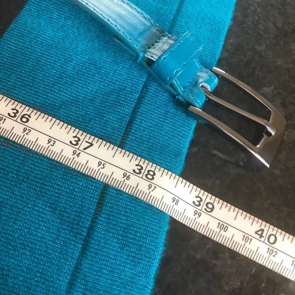 Allison Brittney Brown Tan Teal Sweater Dress Large - Picture 6 of 8